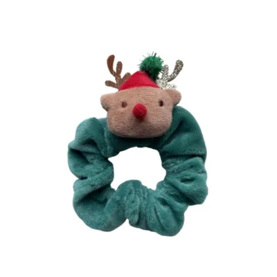 Santa Claus Cartoon Head Elk Hair Ring Headdress