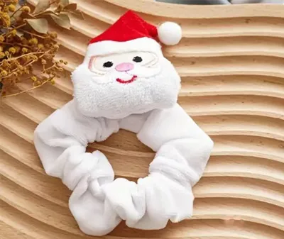 Santa Claus Cartoon Head Elk Hair Ring Headdress