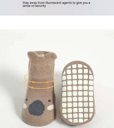 Baby Floor Toddler Combed Cotton Breathable Non-slip Socks