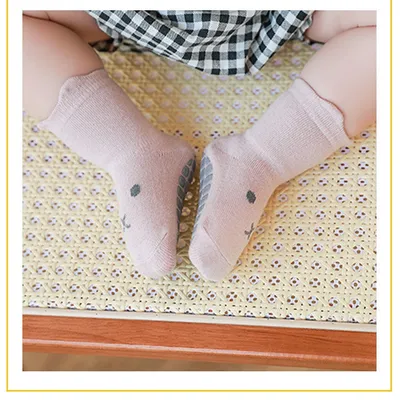 Baby Floor Toddler Combed Cotton Breathable Non-slip Socks
