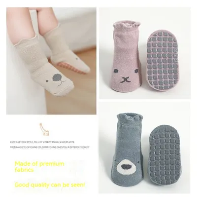 Baby Floor Toddler Combed Cotton Breathable Non-slip Socks