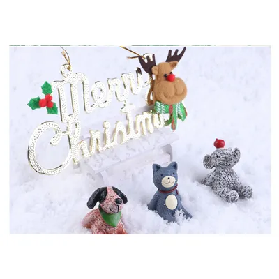 Christmas Supplies Scene Layout Artificial Snow