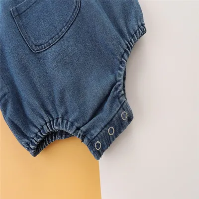 Newborn Jumpsuit Baby Cloth Denim Brace
