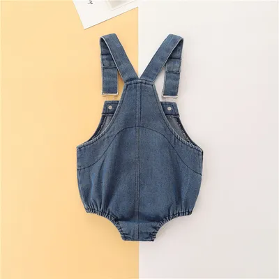 Newborn Jumpsuit Baby Cloth Denim Brace