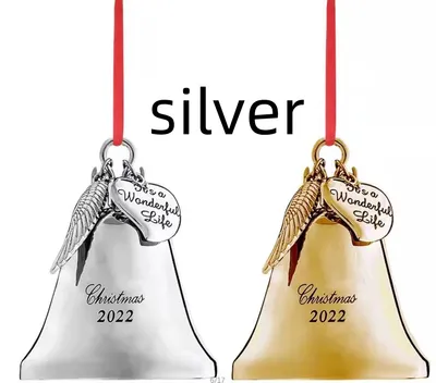 Wings Christmas Campanula Bells Souvenir Metal Pendant