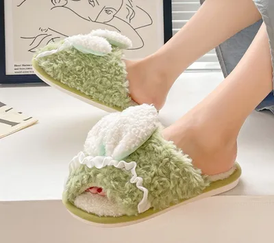 Indoor Students Warm-keeping Plush Winter Home Slippers