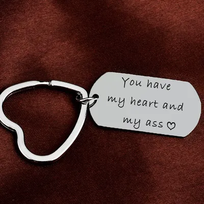 Couple Holiday Gift Keychain Wholesale Custom Lettering