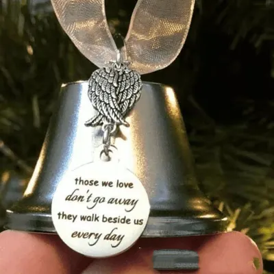 Wings Christmas Campanula Bells Souvenir Metal Pendant