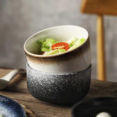 Ceramic Bowl Dining Bowl Salad Bowl Household Tableware Restaurant