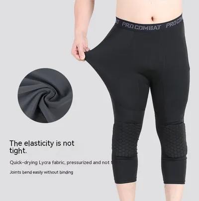 High Elastic Tight Basketball Anti-collision Pants Men's Professional Training