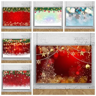 Christmas Red Background Wall Spot Snowflake Shooting Props Photography Background Fabric