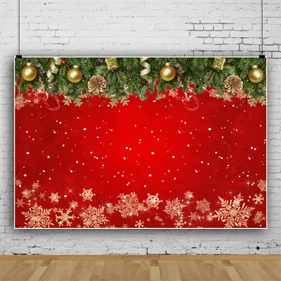 Christmas Red Background Wall Spot Snowflake Shooting Props Photography Background Fabric
