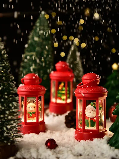 Creative Santa Claus Storm Lantern Creative Small Night Lamp