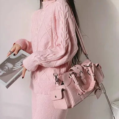 Square Rivet Hand-carrying Hand-carrying Crossbody Bag