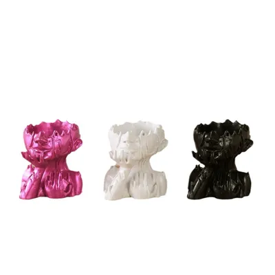 Resin New Goddess Head Flower Pot Home Garden Decoration Melting Woman