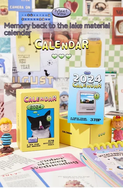 Memory Backtracking Series Material This Calendar Desktop Decoration