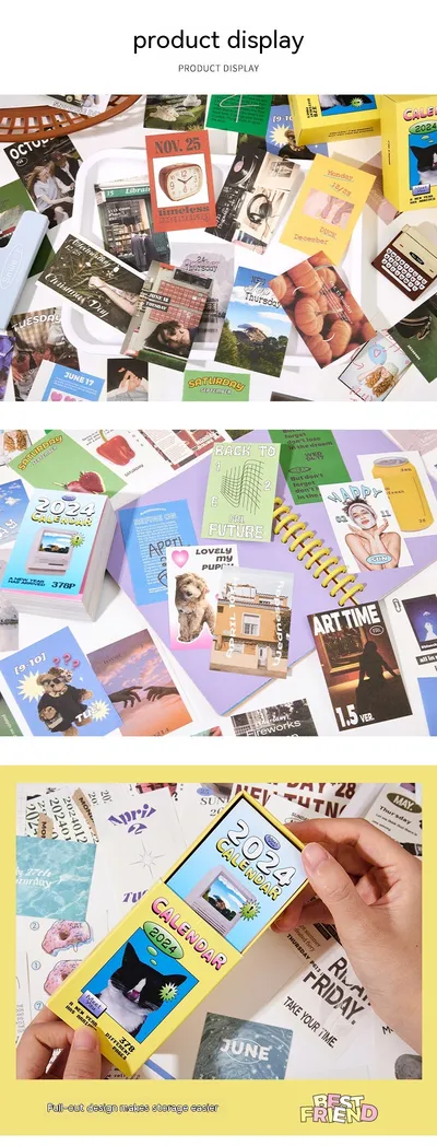 Memory Backtracking Series Material This Calendar Desktop Decoration