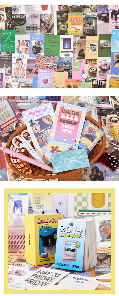 Memory Backtracking Series Material This Calendar Desktop Decoration