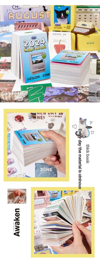 Memory Backtracking Series Material This Calendar Desktop Decoration