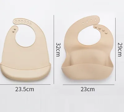 Thin Baby Eating Silicone Baby Bibs Oil-proof Waterproof Maternal And Child Supplies