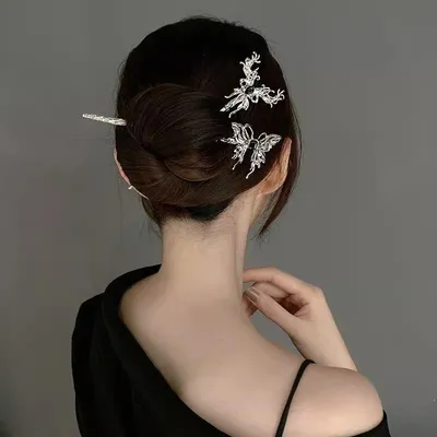 Simple Modern Metal High-grade Hairpin For Women