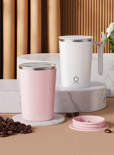Kitchen Electric Mixing Cup Stirring Coffee Cup Automatic Mixing Mugs Cup Lazy Rotating Magnetic Water Cup