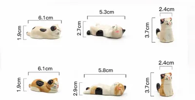 Ceramic Cat Chopstick Holder Chopstick Holder Desktop Pen Holder Craft Decoration