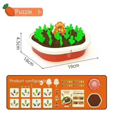 Baby Pulling Radishes Early Education Parent-child Interaction Toys
