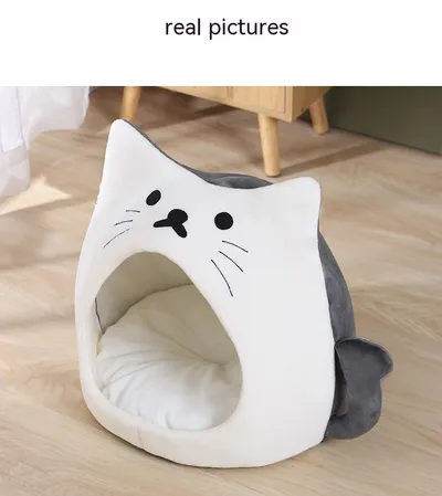 Cat Nest Winter Warm Closed Thickened Autumn And Winter Cold-proof