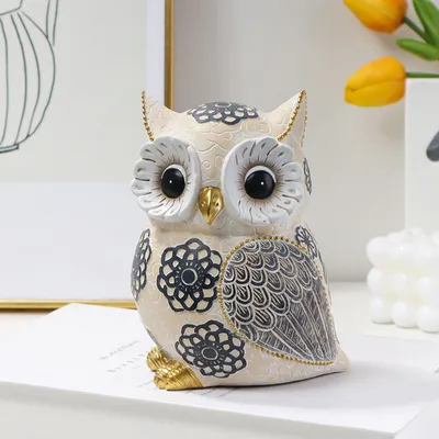 Owl Resin Craft Ornament Nordic Simple Living Room Bedroom