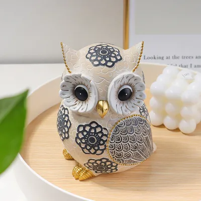 Owl Resin Craft Ornament Nordic Simple Living Room Bedroom