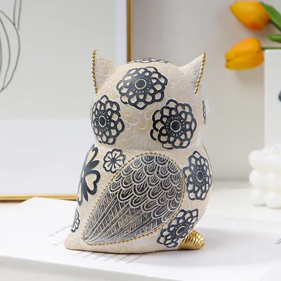 Owl Resin Craft Ornament Nordic Simple Living Room Bedroom