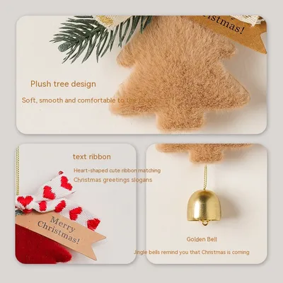 Nordic Style Christmas Decoration Pendant Vehicle Bell