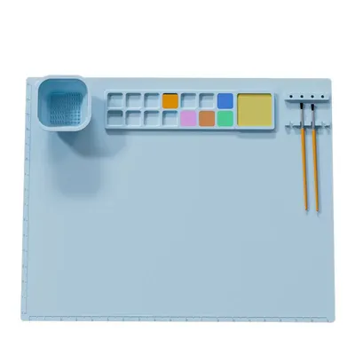 Handmade Erasable Washable Plastic Silicone Palette Children's Painting Mat