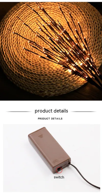 LED Simulation Branch Lamp Romantic Room Bedroom Layout