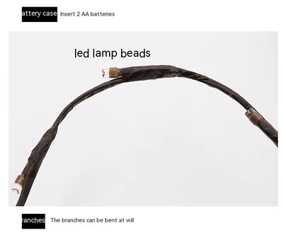 LED Simulation Branch Lamp Romantic Room Bedroom Layout
