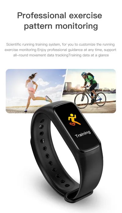 C7 Smart Sport Step Counting Heart Rate Blood Pressure Gift Bluetooth Wristband