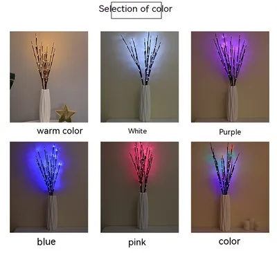 LED Simulation Branch Lamp Romantic Room Bedroom Layout