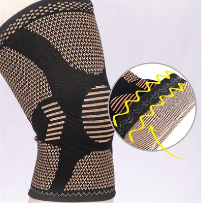 Sports Knee Pad Fiber Knitted Copper Ion