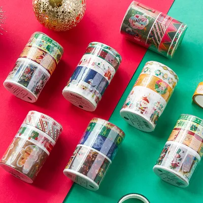 Christmas Combination Tape Notebook And Paper Glue Material Stickers