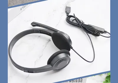 In Stock Computer USB E-sports Telephone Service Customer Service Game Headset Wired Music Voice