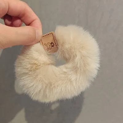 Autumn And Winter Soft Glutinous Plush Hair Ring High Quality Thick Patch Ladies