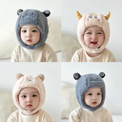 Baby Ushanka Windproof Thickening Warm Ear Protection Fleece-lined