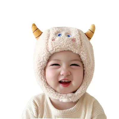 Baby Ushanka Windproof Thickening Warm Ear Protection Fleece-lined