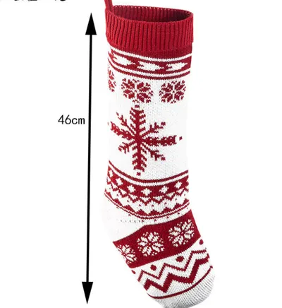 Christmas Gift Bag Knitted Socks Pendant