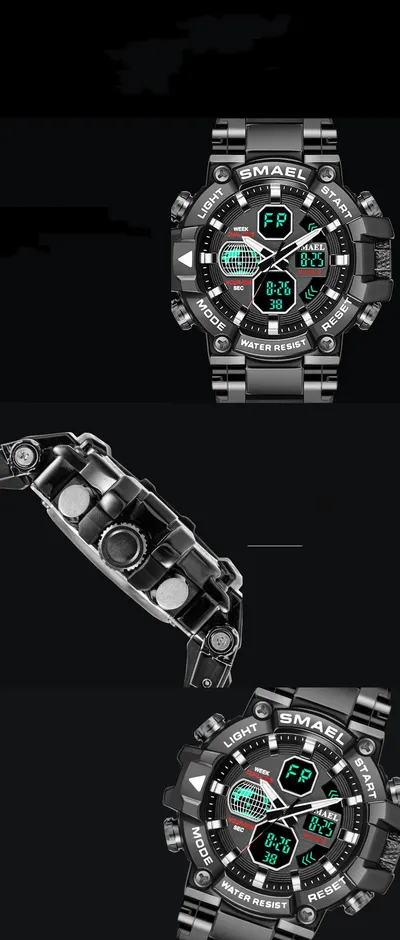 Trendy Alloy Watch Men's Multifunctional