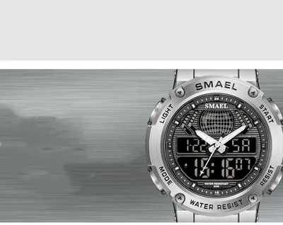 Sports And Leisure Alloy Double Display Electronic Watch