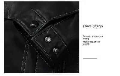 Men's Fashion Casual Polo Collar Fleece-lined Thickened Warm Coat