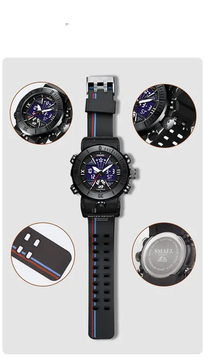 Sports Waterproof Trend Electronic Men's Watch