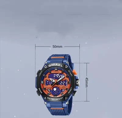 Casual Sports Versatile Double Display Electronic Watch